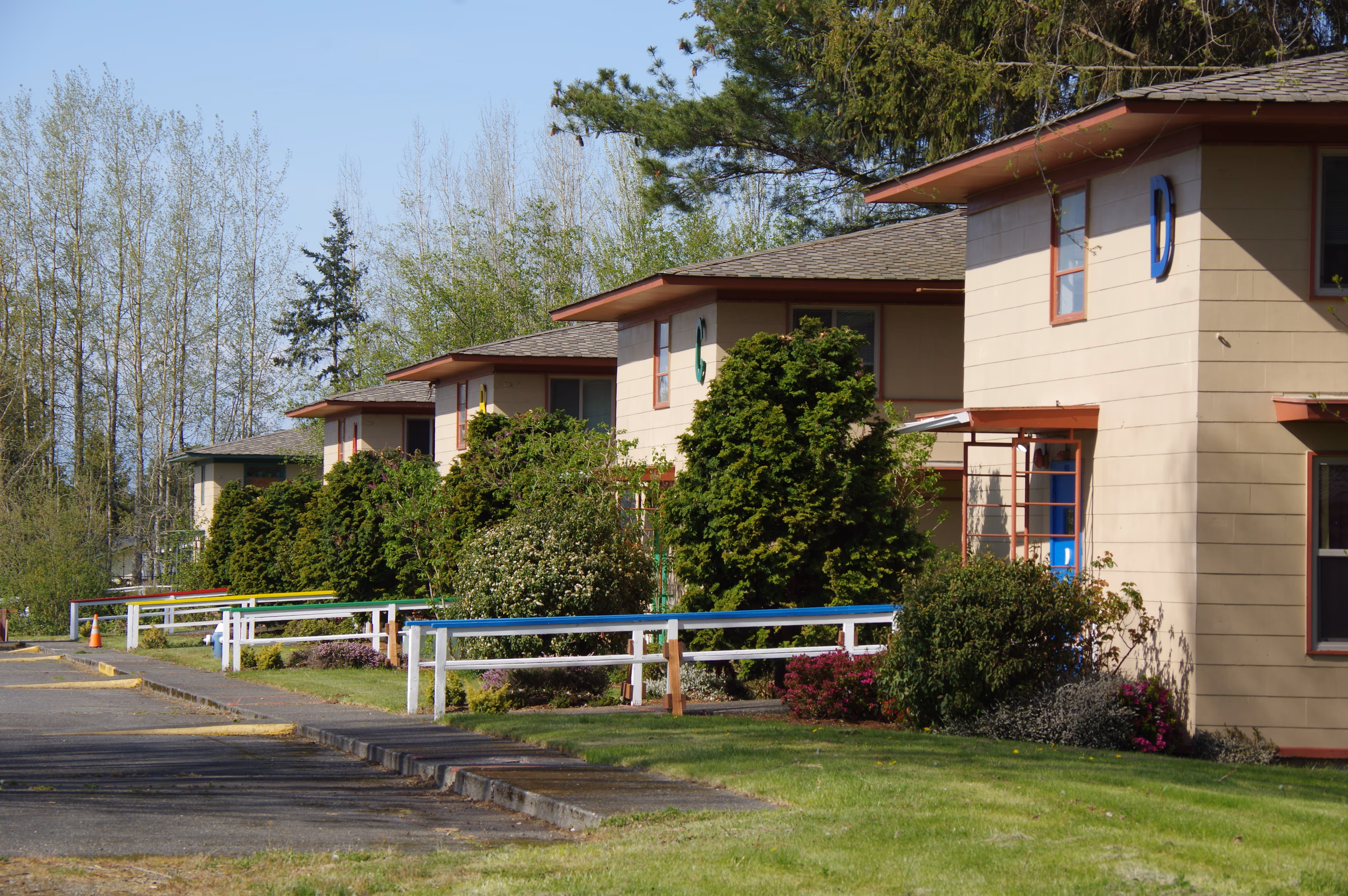 rows of camp horizon dorms