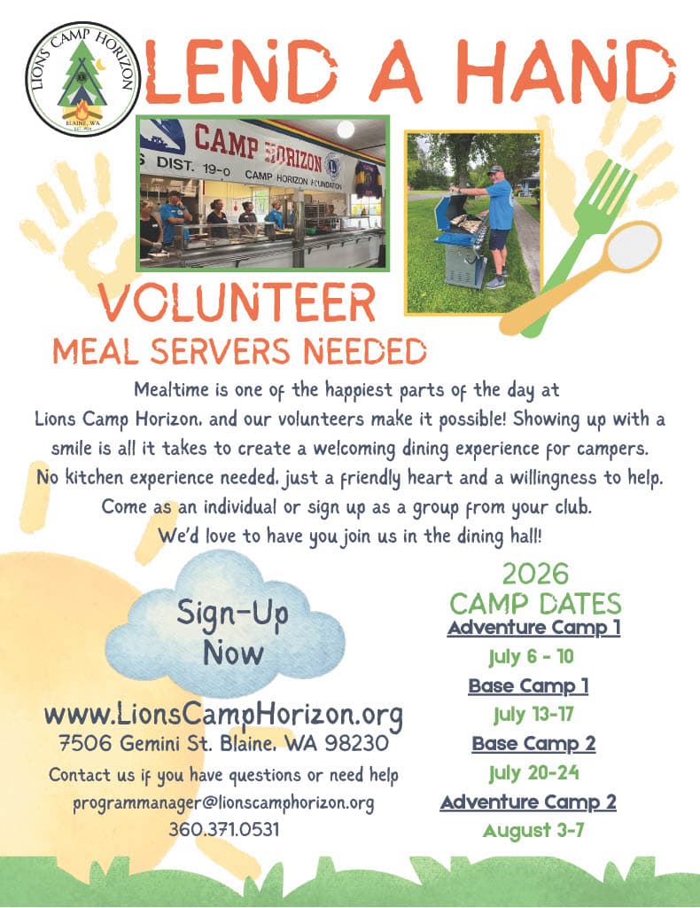 Lions Camp Horizon Flier