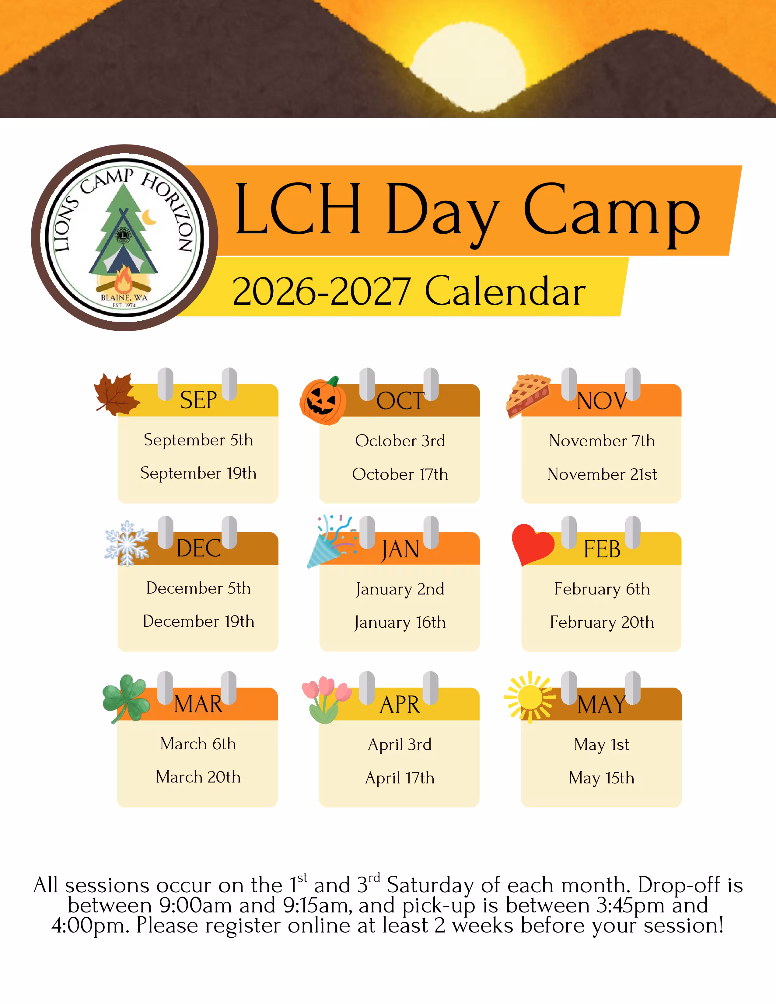 Lions Camp Horizon Flier