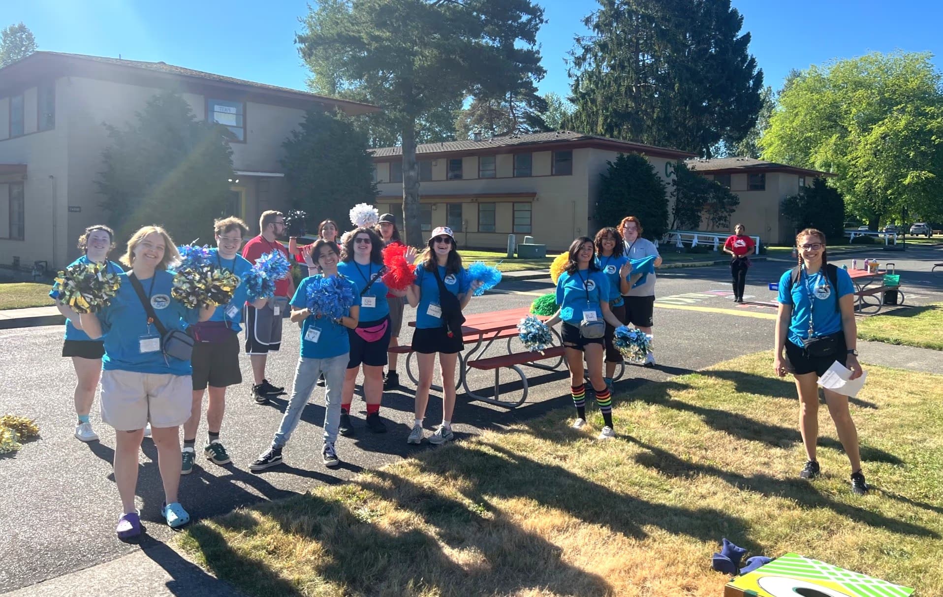 Staff ready to welcome campers
