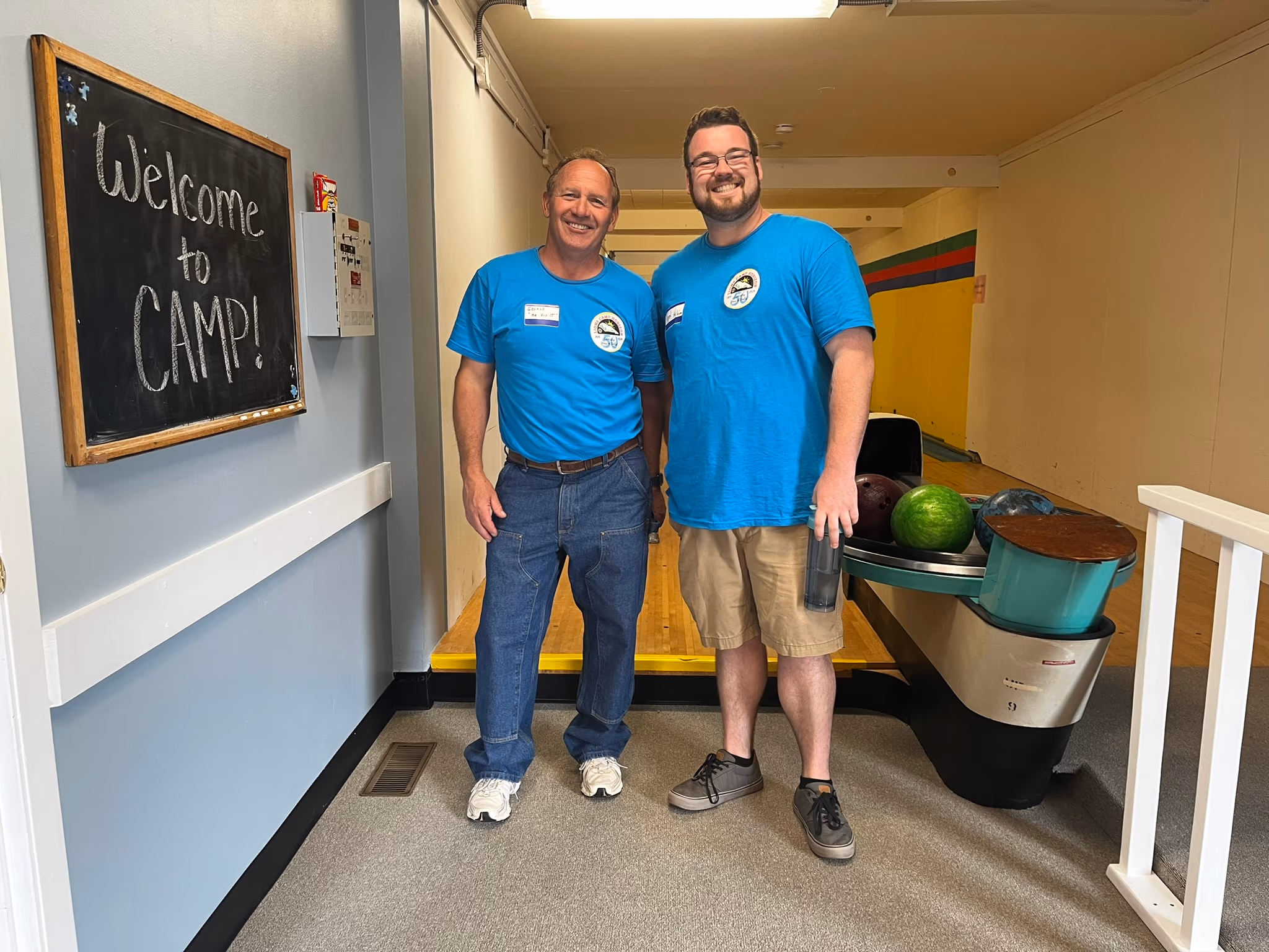 counselors at the bowling alley