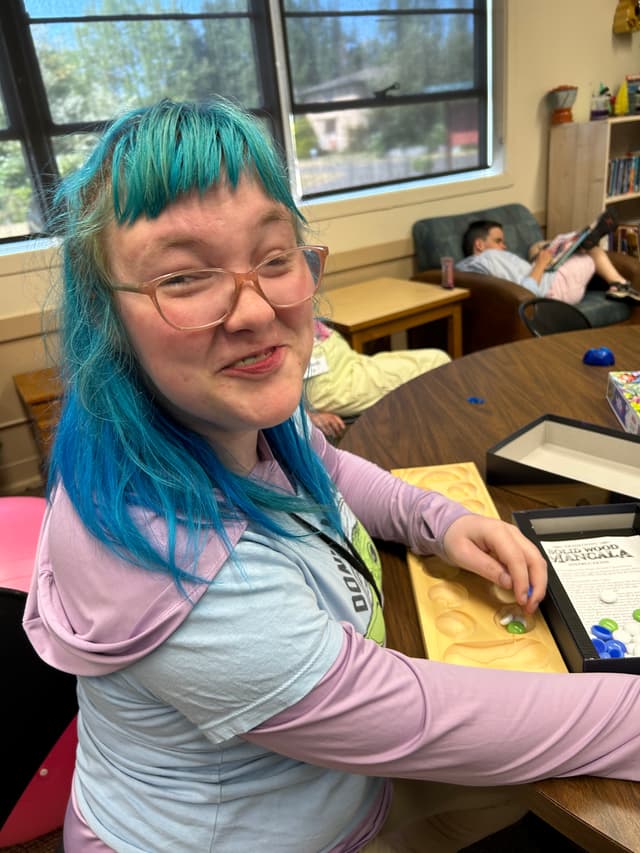 A collage of happy campers